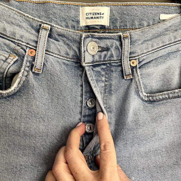 CITIZENS OF HUMANITY Emerson Jean‎ Slushie On Size 26 Boyfriend Low Rise Slouchy - Picture 9 of 16